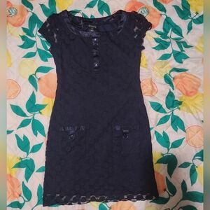 Enfocus Studio size 6 Formal blue dress with cap sleeves